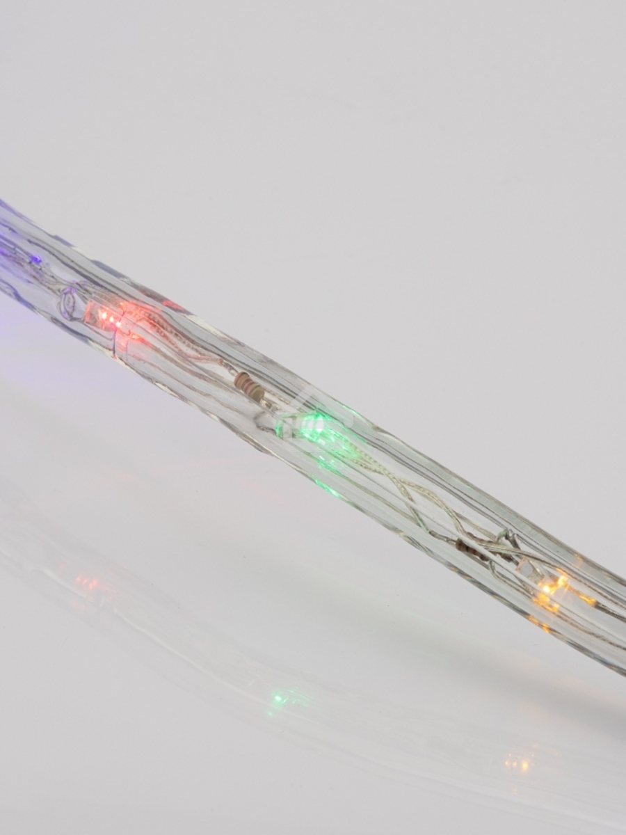Дюралайт LED, фиксинг (2W), 24 LED/м, мультиколор (RYGB), 25 м