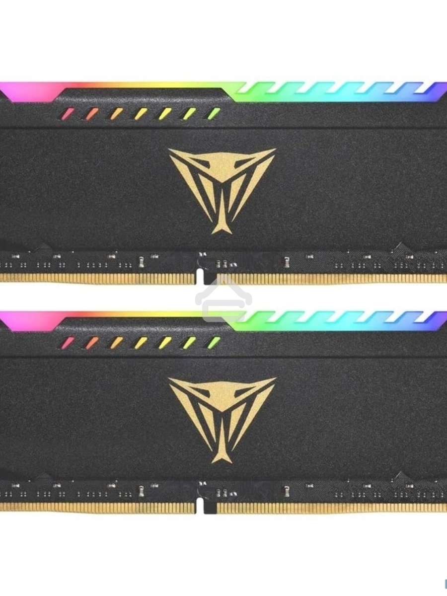 Оперативная память Patriot Viper Steel, DDR4, 16GB (2x8GB), 3600MHz, CL20, DIMM, с радиатором, RGB, черный