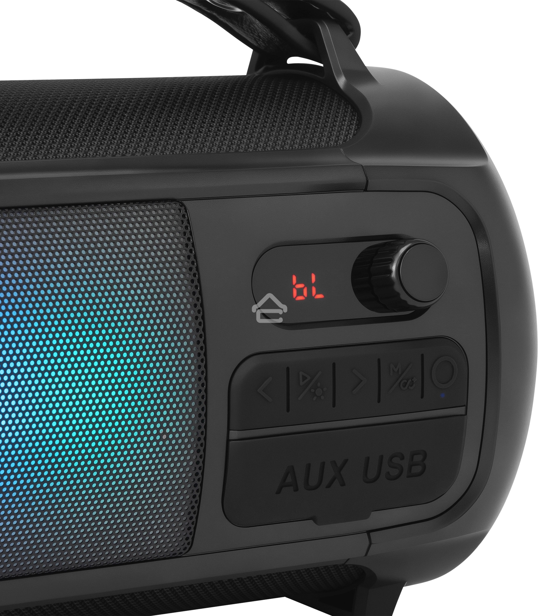 Портативная колонка Hyundai H-PS1025 черный 40W 2.0 BT 10м 3000mAh