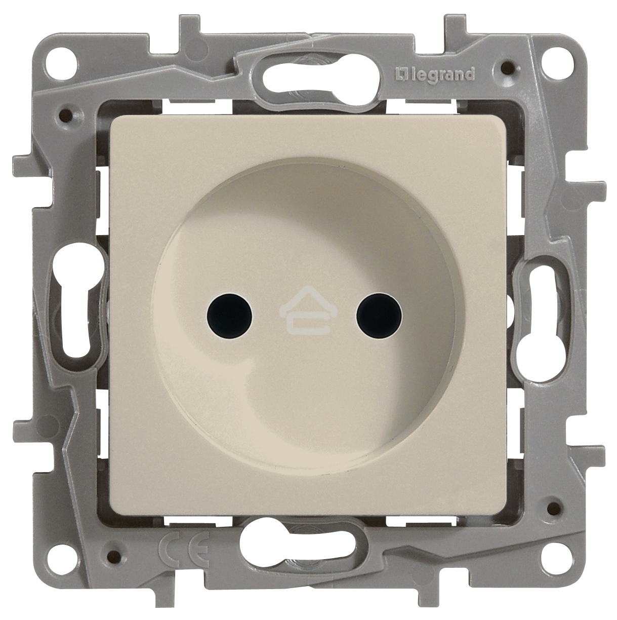 Розетка 2К винты, сл. кость ETIKA 