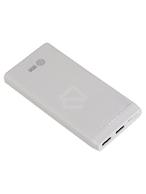 Мобильный аккумулятор Cactus CS-PBFSMT-10000 10000mAh 2.1A 2xUSB белый