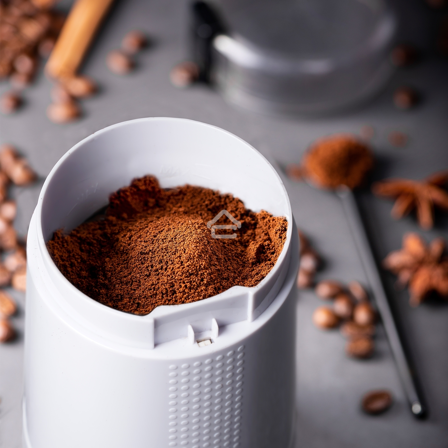 Кофемолка электрическая Galaxy Line GL 0909, белый, роторная, 200 Вт, вместимость контейнера 45 г