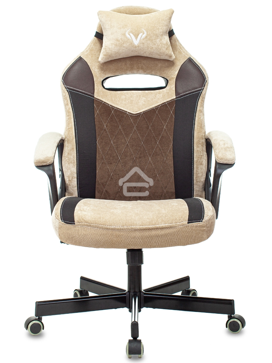 Кресло игровое Бюрократ VIKING 6 KNIGHT BR FABRIC коричневый, крестовина металл/пластик