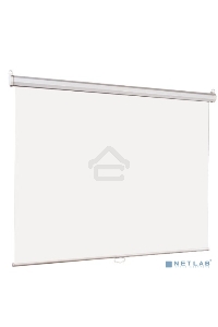 Настенный экран Lumien Eco Picture [LEP-100106]  127х127см (рабочая область 121х121 см) Matte White восьмигранный корпус, возможность потолочн./настенного крепления, уровень в комплекте, 1:1 (треугольная упаковка)