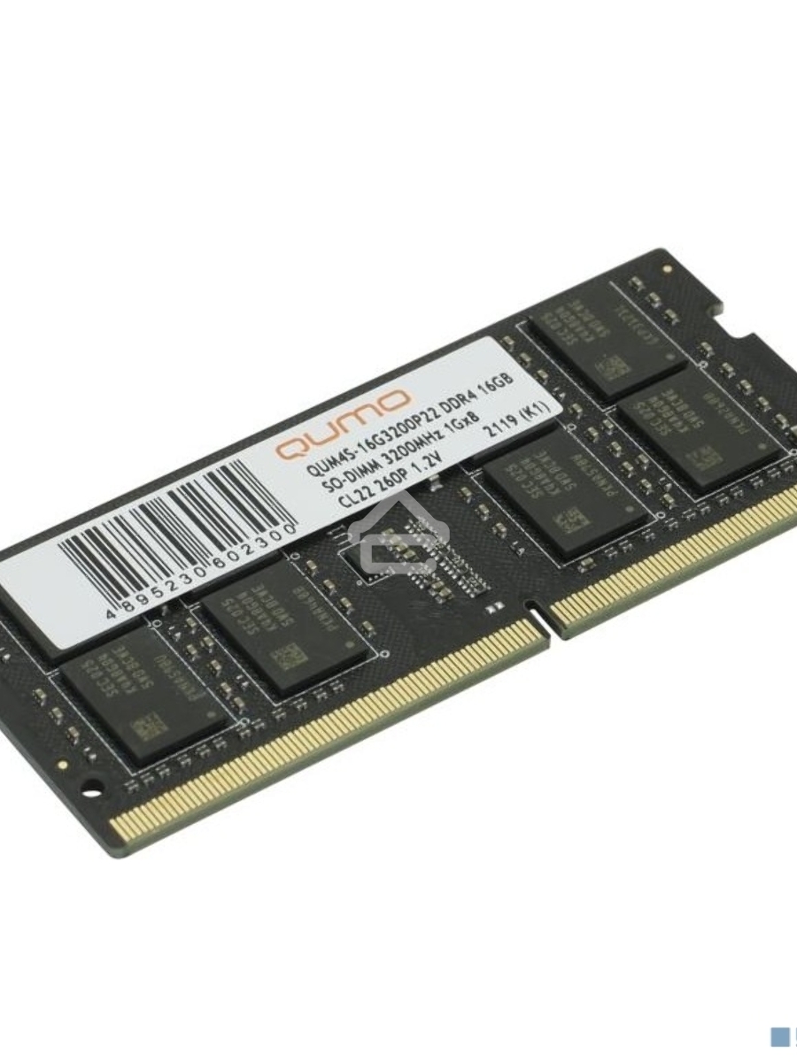 Оперативная память QUMO, DDR4, 16GB (1x16GB), 3200MHz, CL22, SO-DIMM