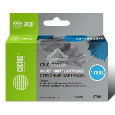Картридж струйный Cactus CS-CB323N №178XL голубой (14.6 мл.) для HP PS B8553/C5383/C6383/D5463/5510