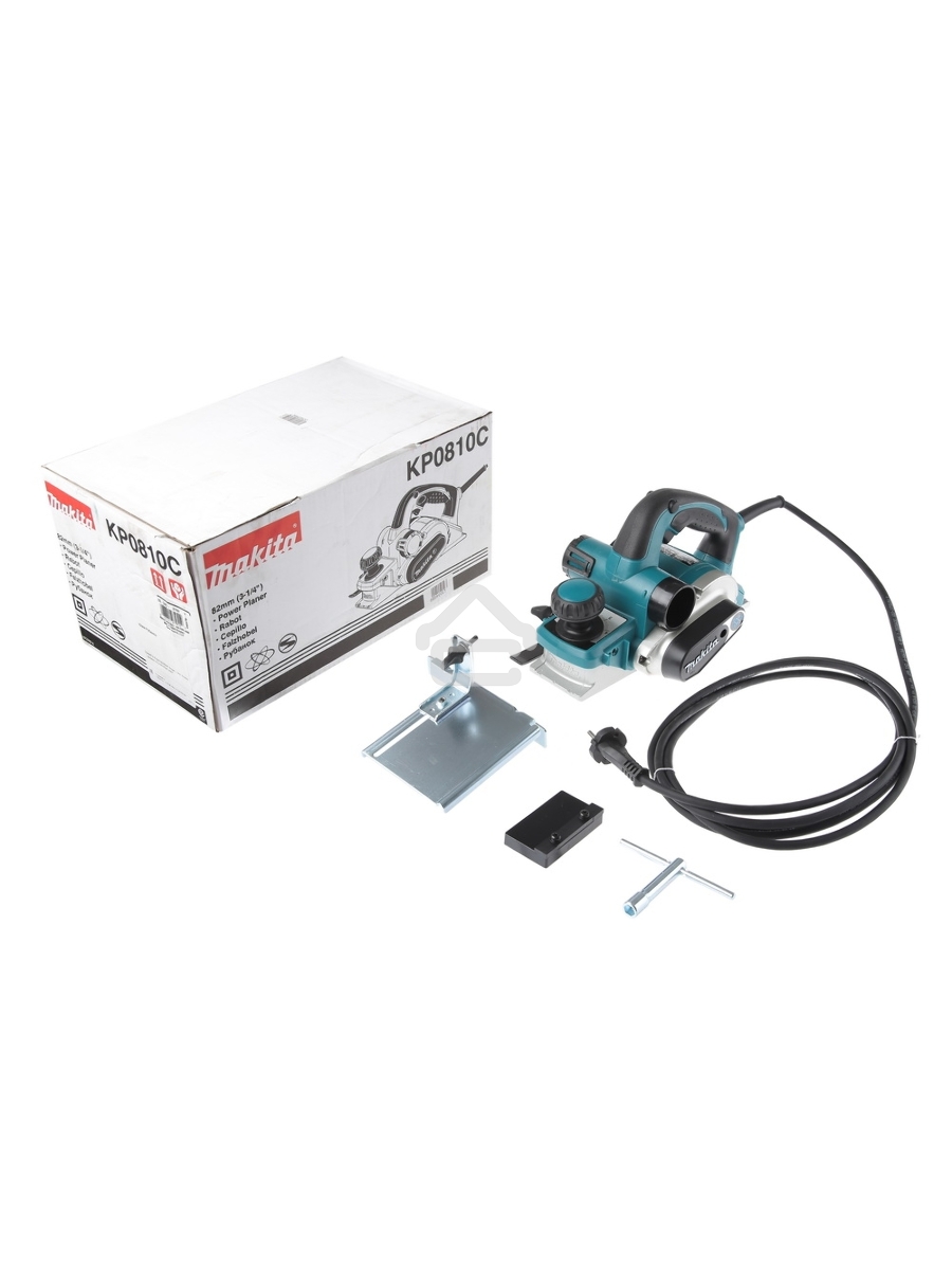 Рубанок Makita KP0810C Рубанок,{1050Вт,12000об\м,ширина-82мм,глуб-4мм,3.2кг,кор,парал упор}