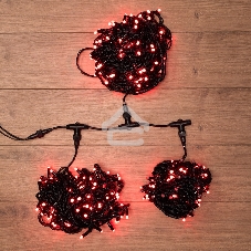 Гирлянда Neon-night LED ClipLight 24V, 3 нити по 20 м, свечение с динамикой, цвет диодов красный