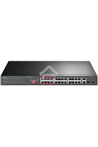 Коммутатор 24-port 10/100Mbps Unmanaged PoE+ Switch with 2 combo RJ-45/SFP uplink ports, metal case, rack mount, 24 802.3af/at compliant PoE+ ports, 2 gigabit combo RJ-45/SFP uplink ports, DIP switches for Extend mode, Isolation mode and Priority mode, up