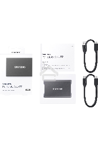 Накопитель SSD Samsung External T7 MU-PC1T0T/WW, 1ТБ, USB 3.2, черный