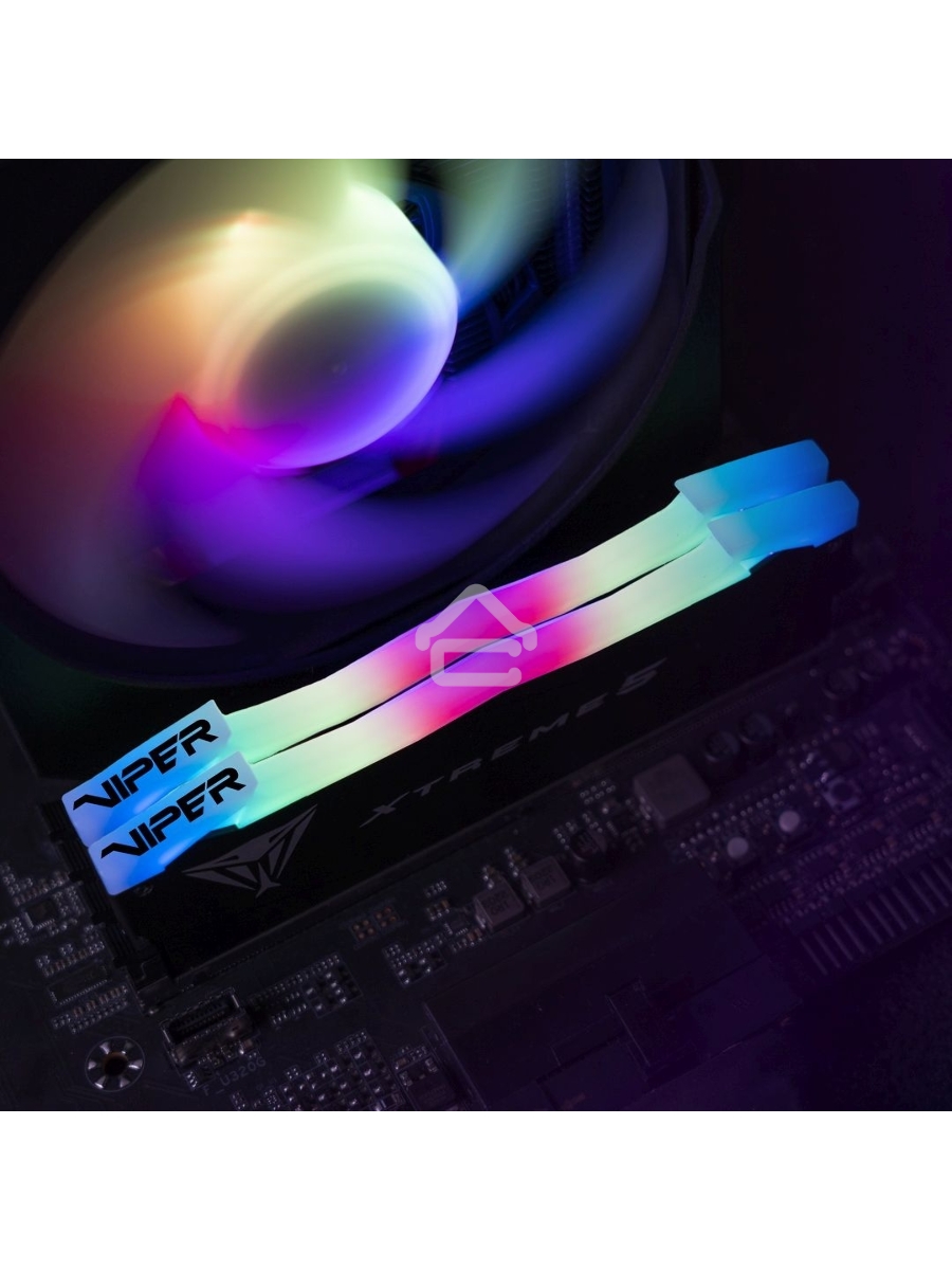 Оперативная память Patriot Viper Xtreme 5, DDR5, 32Gb (2x16Gb), 8000MHz, CL38, DIMM, с радиаторами, RGB, черный