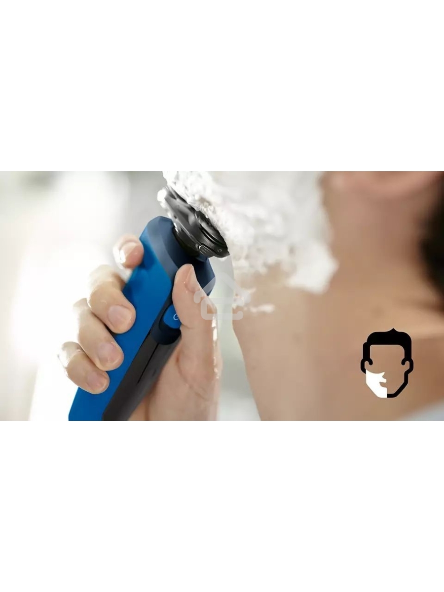 Бритва роторная Philips S5466/17 питан.:элек.сеть/аккум. синий