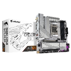 Материнская плата GIGABYTE B650M AORUS ELITE AX ICE, AM5, AMD B650, 4xDDR5, 4xSATA, 2xM.2, 1xPCIe 4.0 x16, 1xPCIe 4.0 x4, 1xDP, 1xHDMI, 1x2.5Gb LAN, Wi-Fi 6E, Bluetooth 5.3, S/PDIF, 2xUSB-C 10Gbps, 2xUSB-A 10Gbps, 5xUSB-A 5Gbps, 4xUSB-A 2.0, 2x3.5 мм, 7.1