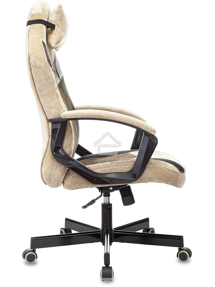 Кресло игровое Бюрократ VIKING 6 KNIGHT BR FABRIC коричневый, крестовина металл/пластик
