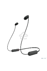 Гарнитура вкладыши Sony WI-C100 черный беспроводные bluetooth шейный обод