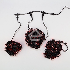 Гирлянда Neon-night LED ClipLight 24V, 3 нити по 20 м, свечение с динамикой, цвет диодов красный