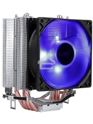Кулер для процессора AeroCool / Formula Verkho 4 Lite серебристый, 90 мм, алюминий/медь, 2000 об/мин, 27 дБ, 4 pin, 125 Вт, 135 мм