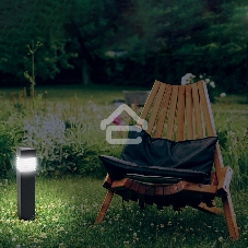 Светодиодный столбик ALBEDO Lamper LED с солнечной панелью и аккумулятором, установка в грунт, холодное белое свечение Светодиодный столбик ALBEDO Lamper LED с солнечной панелью и аккумулятором, установка в грунт, холодное белое свечение