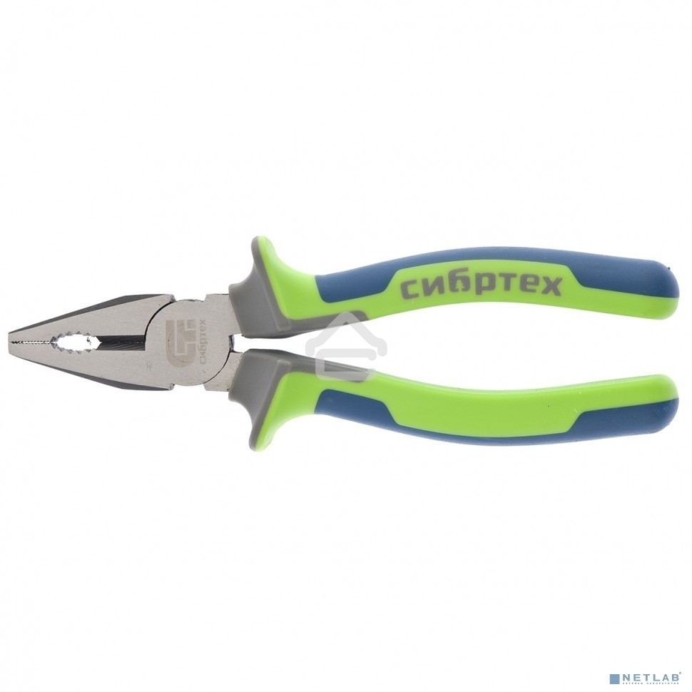 Плоскогубцы комбинированные Сибртех, 180 мм, фосфатирование, трехкомпонентные рукоятки