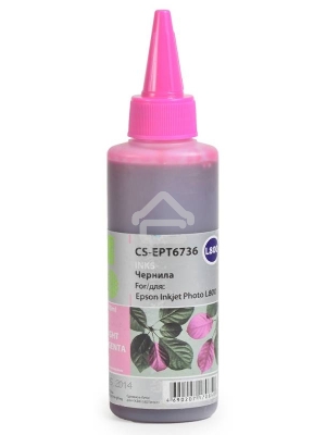 Чернила Cactus CS-EPT6736 светло-пурпурный (100мл) Epson L800