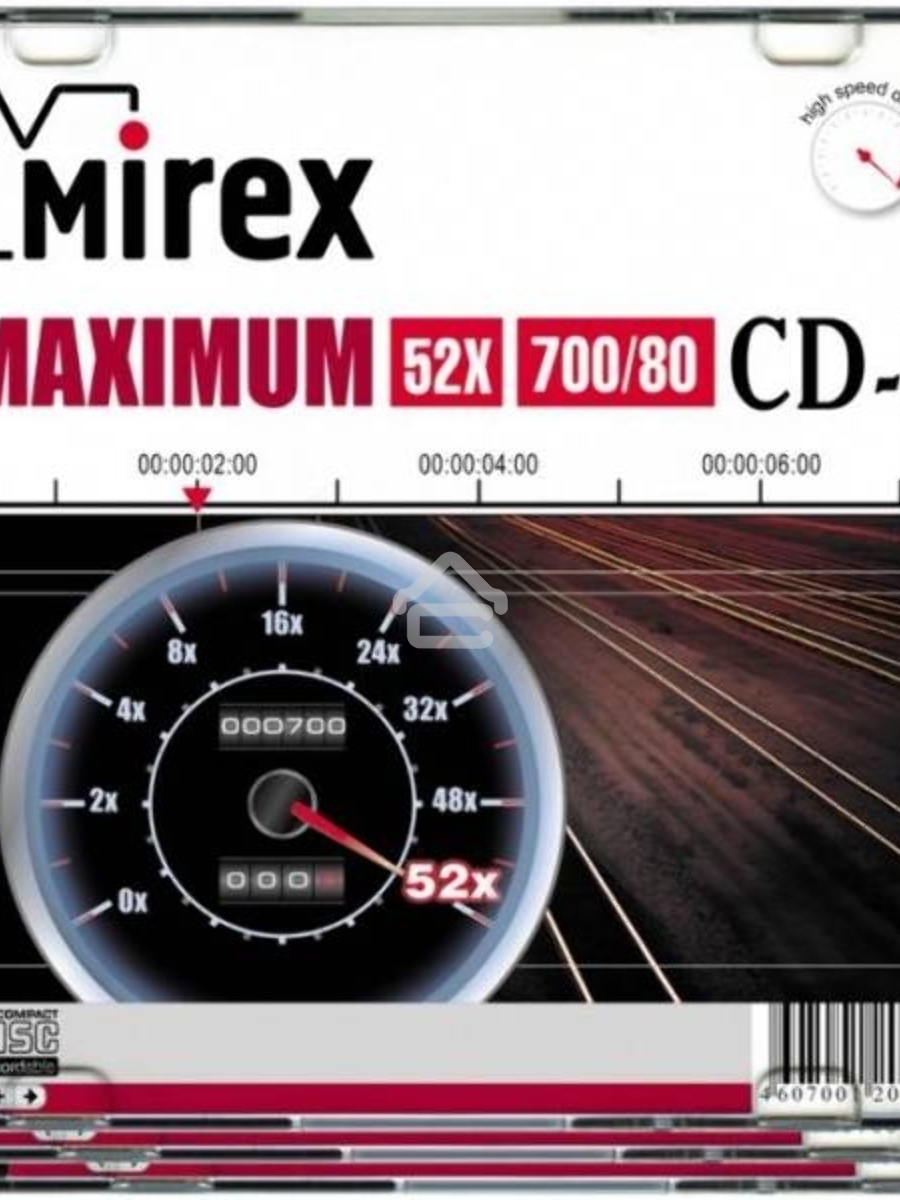 Диск CD-R Mirex 700 Mb, 52х, Maximum, Slim Case (5), (5/200) упаковка из 5 шт