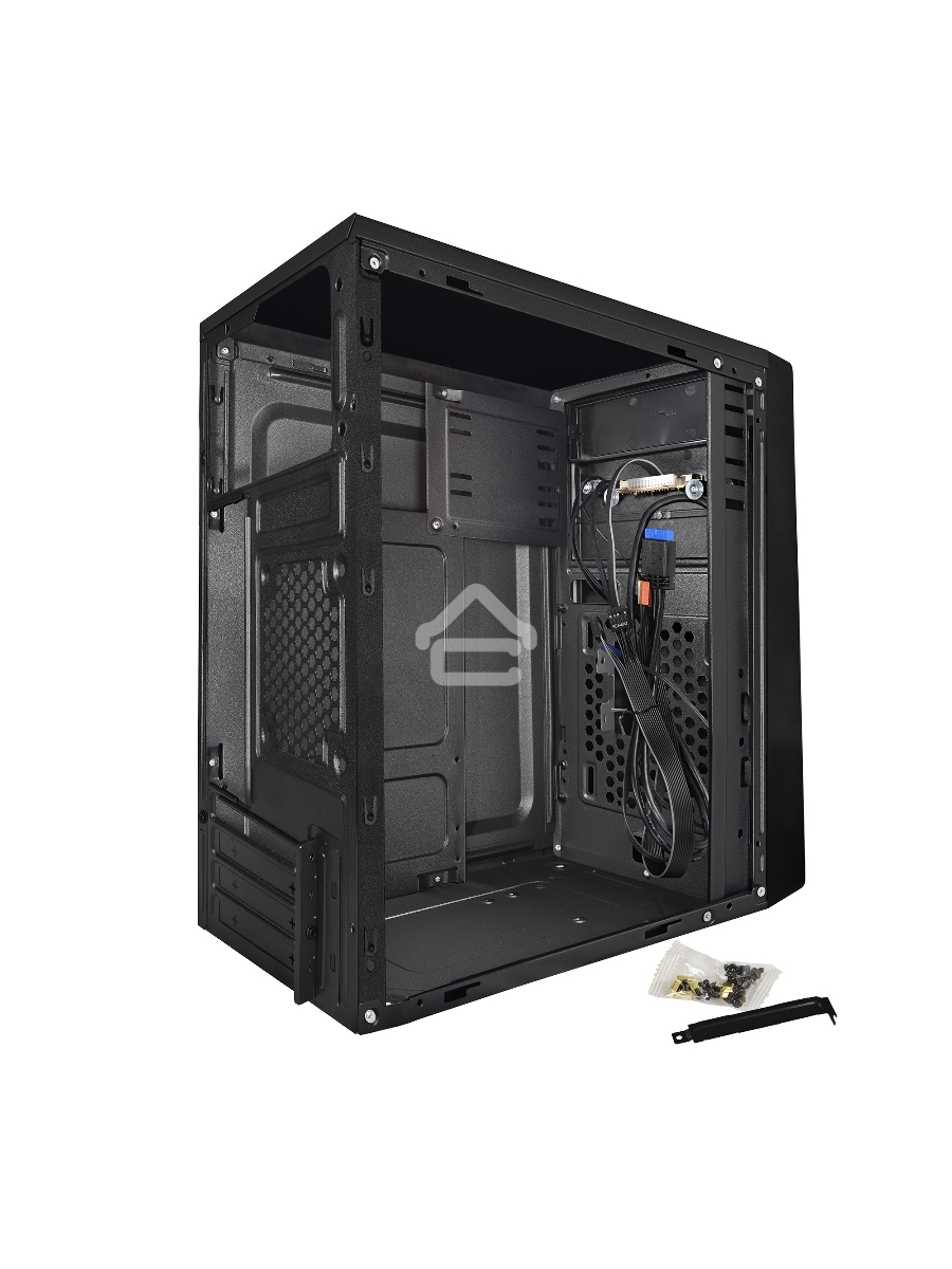 Компьютерный корпус Exegate EX283061RUS  Minitower ExeGate BAA-107U Black, mATX, <AAA350, 80mm>, 1*USB+2*USB3.0, Audio