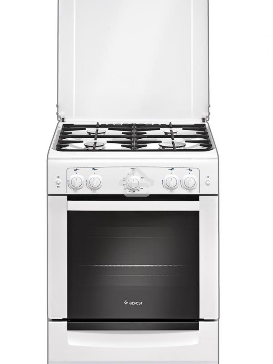 Плита газовая Gefest ПГ 6100-02 0009 белый, конфорок 4 шт, духовка 52 л, 60 см x 85 см x 60 см
