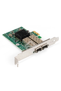 Сетевой адаптер ExeGate EXE-82576-F2 (PCI-E x1 v2.0, порты 2xSFP, 10/100/1000Mbps, Gigabit Server NIC Intel Chipset 82576-F2)