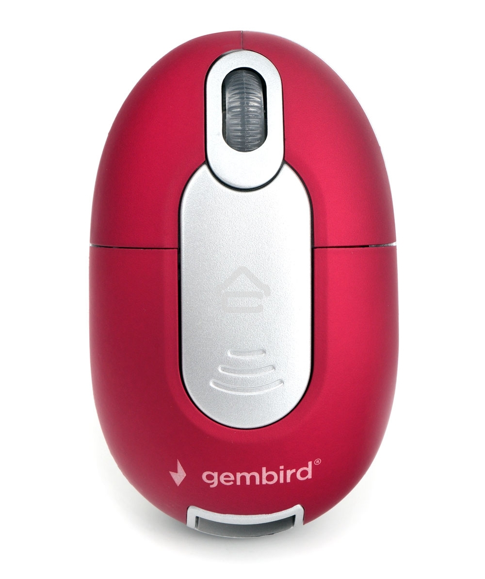 Мышь беспроводная Gembird MUSW-605 красный, 1200 dpi, радиоканал, USB, кнопки - 3