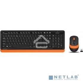 Клавиатура + мышь A4Tech Fstyler FG1010 клав:черный/оранжевый мышь:черный/оранжевый USB беспроводная Multimedia