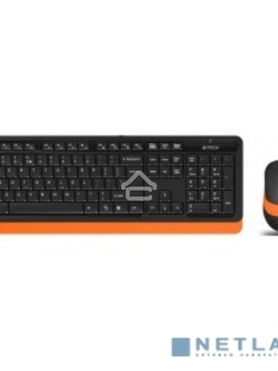 Клавиатура + мышь A4Tech Fstyler FG1010 клав:черный/оранжевый мышь:черный/оранжевый USB беспроводная Multimedia