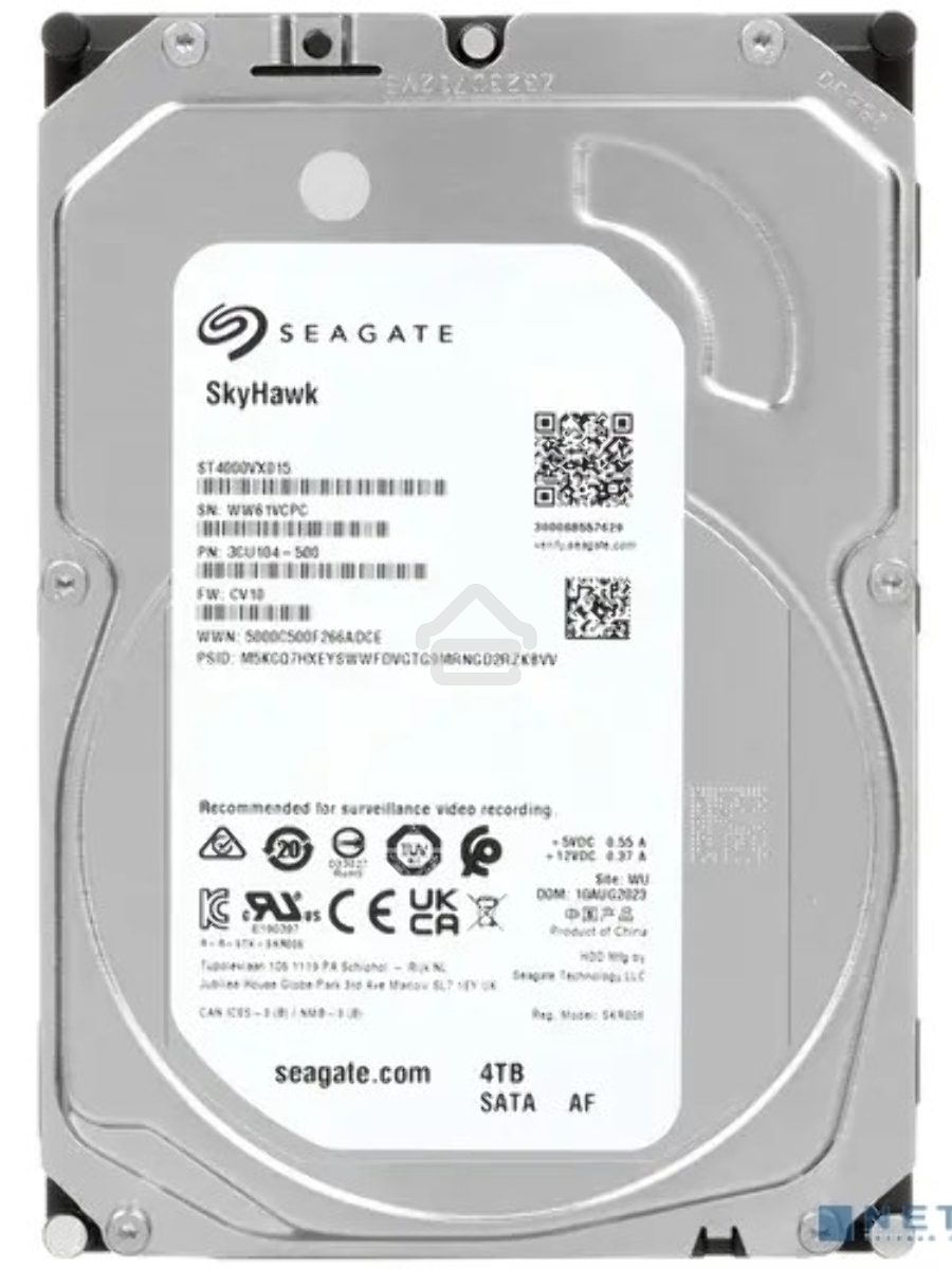 Жесткий диск Seagate SATA-III 4TB ST4000VX015 Surveillance Skyhawk (5900rpm) 256Mb 3.5
