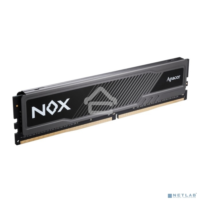 Оперативная память Apacer Nox, DDR4, 16GB (1x16 GB), 3200 MHz, CL16, DIMM, радиатор, черный