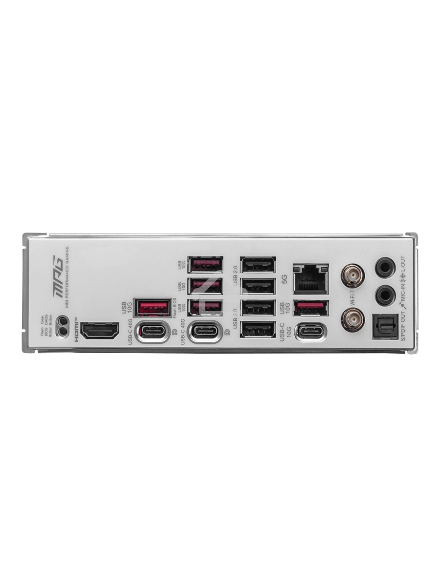 Материнская плата MSI MPG X870E EDGE TI WIFI, AM5, AMD X870E, 4xDDR5, 4xSATA, 4xM.2, 1xPCIe 5.0 x16, 1xPCIe 4.0 x4, 1xPCIe 3.0 x1, 1xHDMI (v2.1), 1xUSB-C 10Gbps, 1x5Gb LAN, Wi-Fi 7, Bluetooth 5.4, 2xUSB-C 40Gbps, 5xUSB-A 10Gbps, 4xUSB-A 2.0, 2x3.5 мм, S/P
