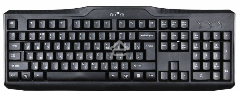 Клавиатура проводная Oklick 170M черный USB (855272)