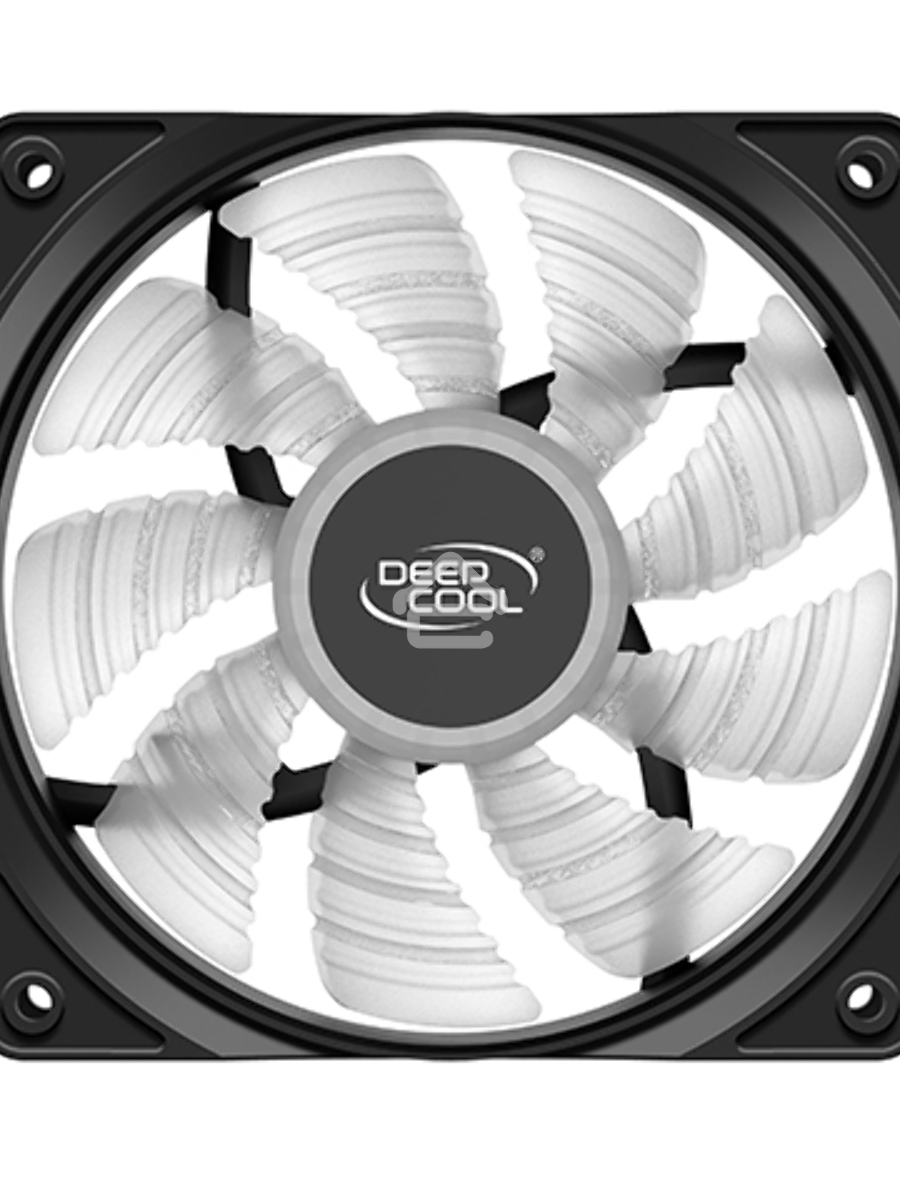 Вентилятор для корпуса DEEPCOOL RF120W черный, 120 мм, 1300 об/мин, 21.9 дБ, 3 pin