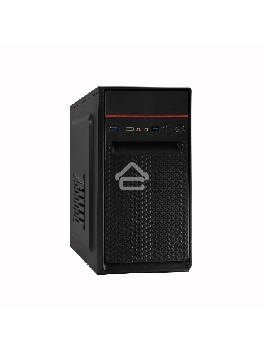 Компьютерный корпус Exegate EX283062RUS  Minitower ExeGate BAA-107U Black, mATX, <AAA400, 80mm>, 1*USB+2*USB3.0, Audio