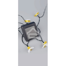 Каскад Lamper Янтарные Пчелы LED 10 м с выносной солнечной панелью 2 м и аккумулятором, IP65, теплое белое свечение