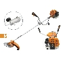 Мотокоса CARVER GBC-052MS3лс 2х-тактный 52см3 1л нож 230мм леска2.4мм