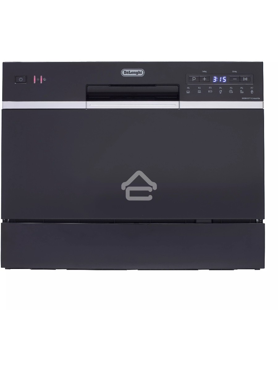Посудомоечная машина DeLonghi DDW07T Crisolita, черный, 55 см, 6 компл., 49 дБ, класс A+