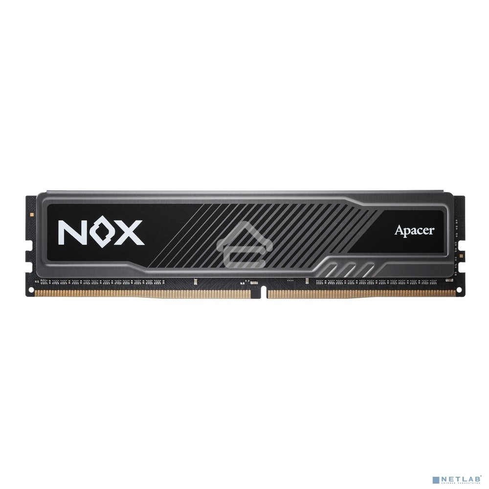 Оперативная память Apacer Nox, DDR4, 16GB (1x16 GB), 3200 MHz, CL16, DIMM, радиатор, черный