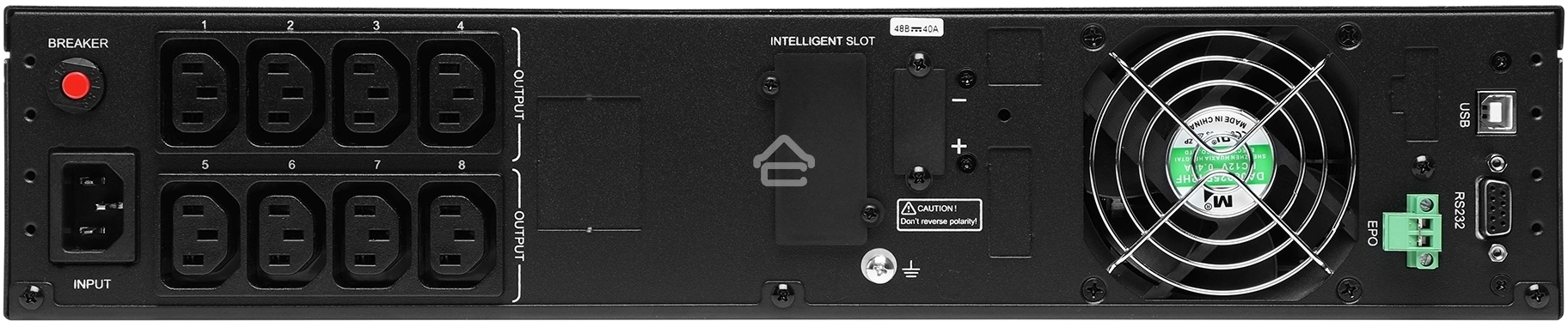 Источник бесперебойного питания Ippon Pacific 2000 1800Вт 2000ВА черный