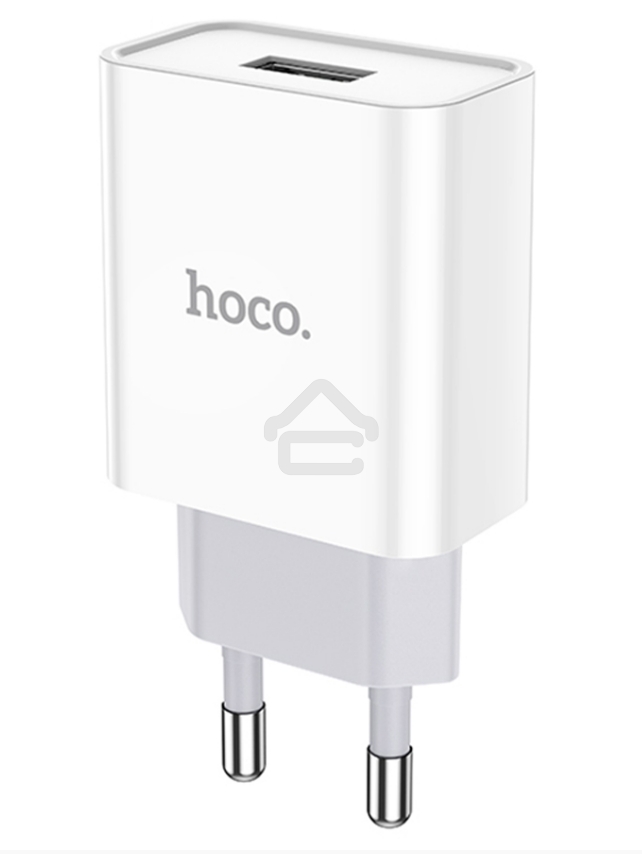 Блок питания (сетевой адаптер) HOCO C81A Asombroso single 1xUSB, 2.1A, 10W, белый