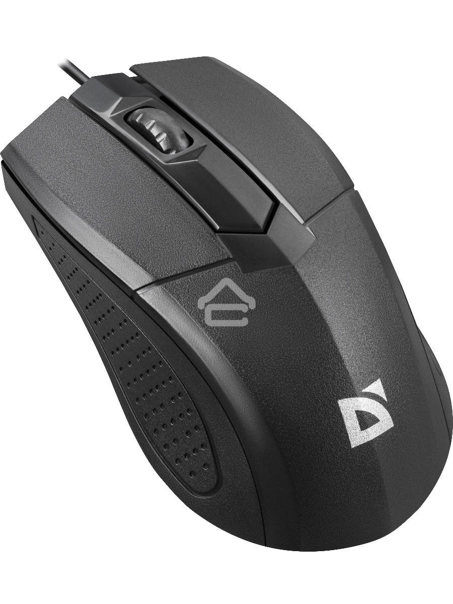 Мышь проводная Defender Optimum MB-270 черный, 1200 dpi, USB, кнопки - 3