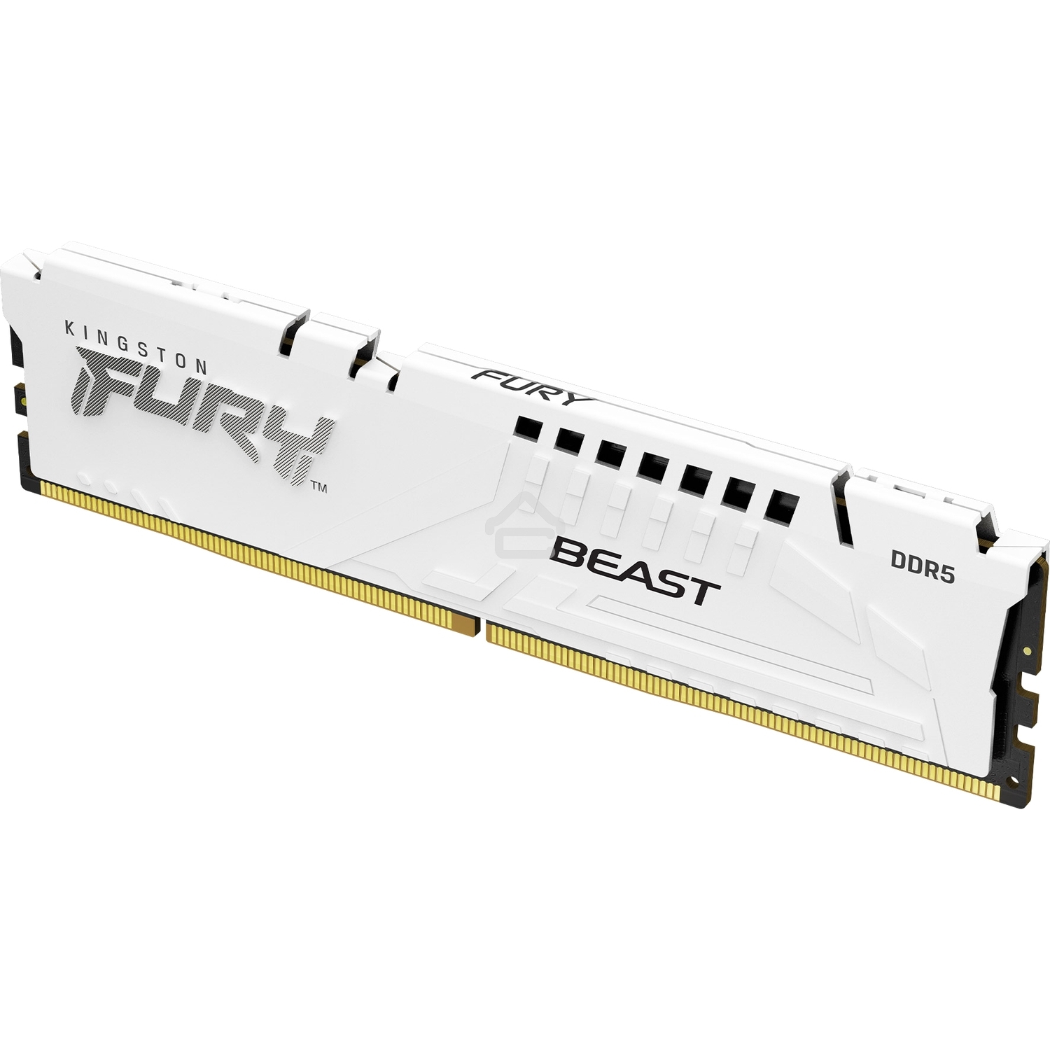 Оперативная память Kingston Fury Beast, DDR5, 16GB (1x16GB), 6800MHz, CL34, DIMM, радиатор, белый