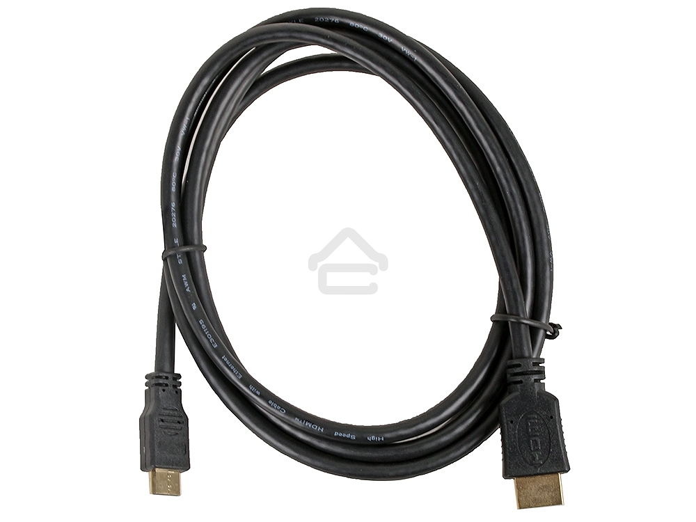 Кабель Cablexpert HDMI-mini HDMI CC-HDMI4C-6, 19M/19M, v2.0, медь, позол.разъемы, экран, 1.8м, черный, пакет