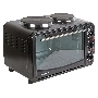 Мини-печь Великие реки Днепр-1, черный, 3200 Вт, 30 л, 2 конфорки