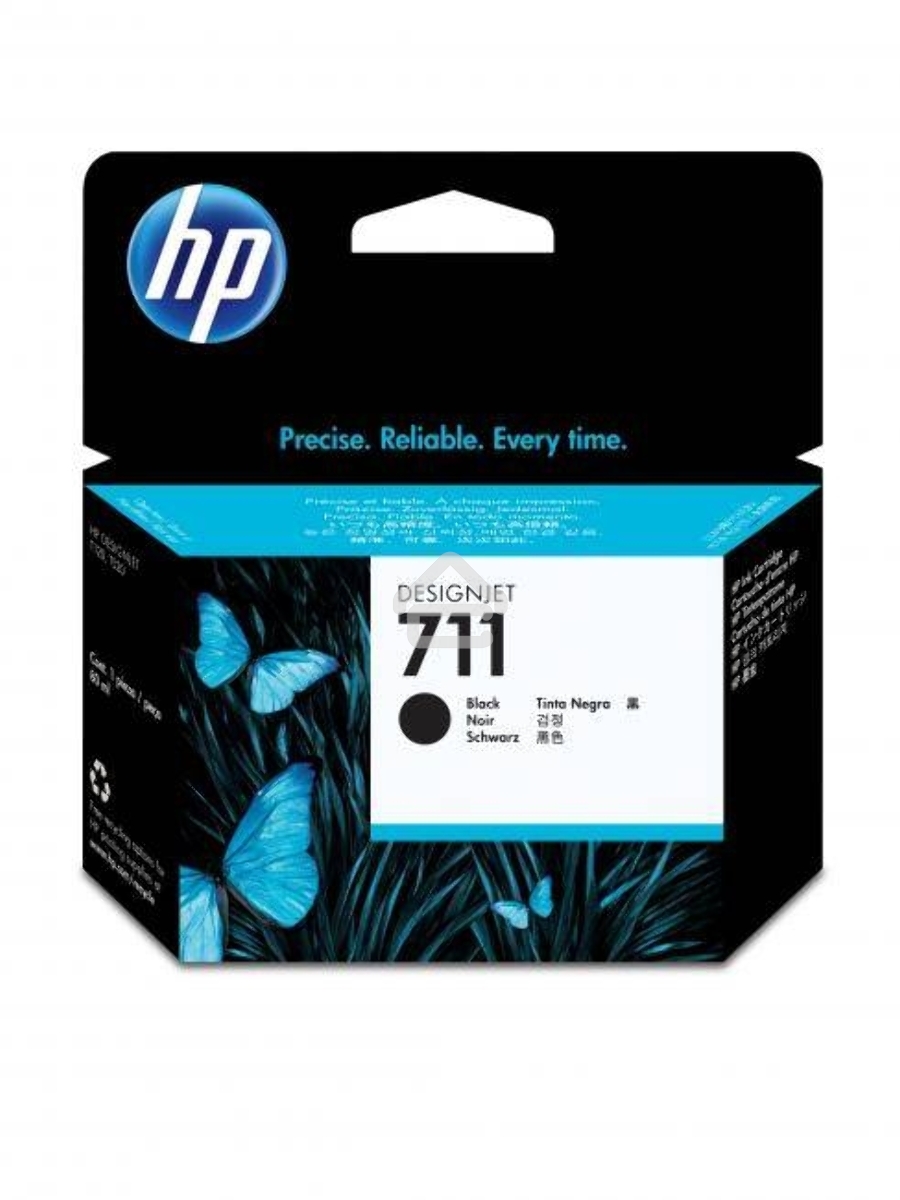 Картридж струйный HP №711 CZ133A черный для HP DJ T120/T520 (80мл)