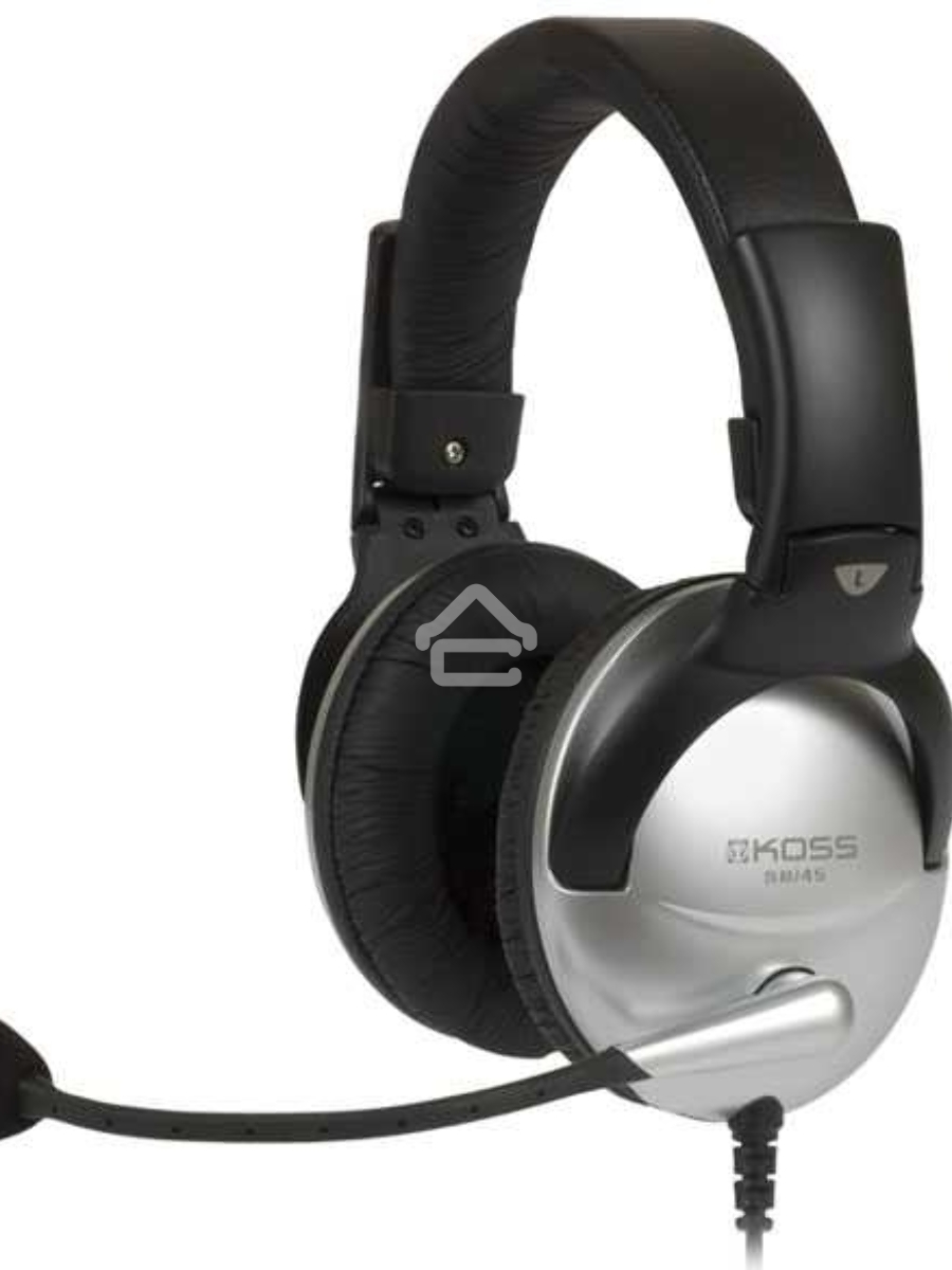 Наушники KOSS SB-45 USB {Гарнитура, закрытого типа с электретным микрофоном и VC,част. 18-20000 Гц,импеданс 100 Ом, чувствительность 103 дБ, шнур 2,4м, USB-подключение к ПК}