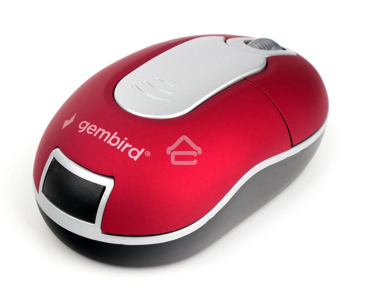Мышь беспроводная Gembird MUSW-605 красный, 1200 dpi, радиоканал, USB, кнопки - 3